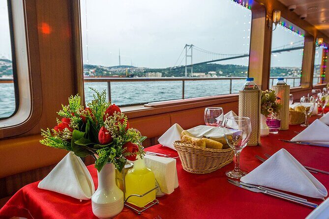 Bosphorus Dinner Cruise with Folklore Show & Belly Dancers - Your photo route on the Bosphorus: bridges, palaces, and Kız Kulesi