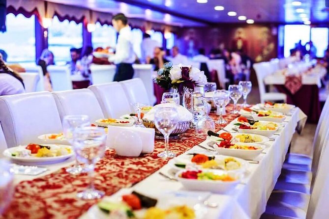 Bosphorus Dinner Cruise with Turkish Night Show Non-Alcoholic - Your Three-Course Dinner: Mezze Starter to Main Choice to Sweet