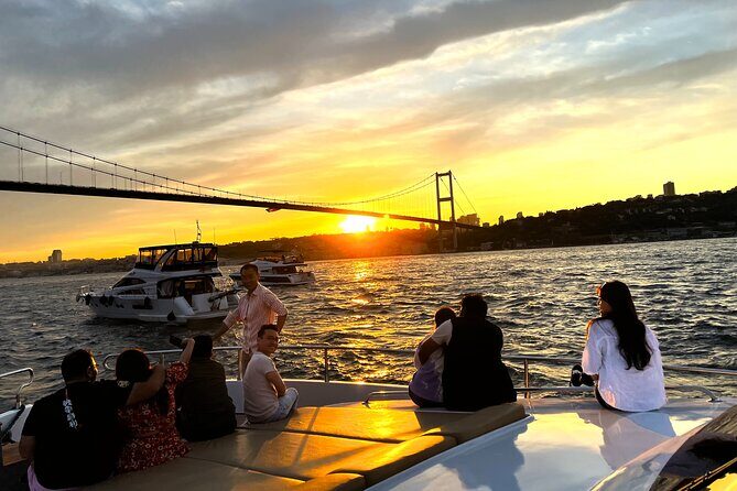 Bosphorus Sunset or Daytime Yacht Cruise with Snacks & Live Guide - Getting On Board: Yacht Comfort, Drinks, and the Pace You Want
