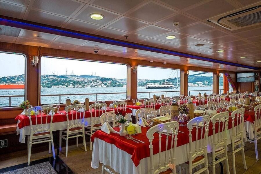 Istanbul Bosphorus Dinner Cruise &Entertainment hotel pickup - Your Onboard Evening: Dinner, Free Time, and a Short Window for the Show
