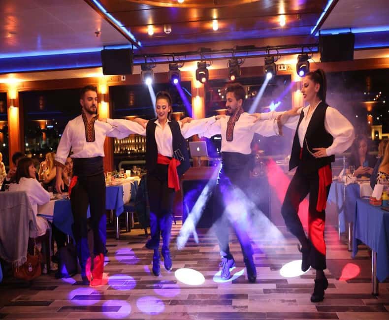 Istanbul Bosphorus Dinner Cruise Tour - Private Table - The 20:30 departure and 3-hour flow: pickup, dinner, shows, back to your hotel