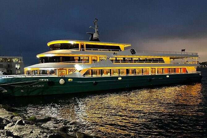 Istanbul Bosphorus Dinner Cruise Turkish Night Show All inclusive - On-board dinner and unlimited soft drinks: eat, then enjoy the show
