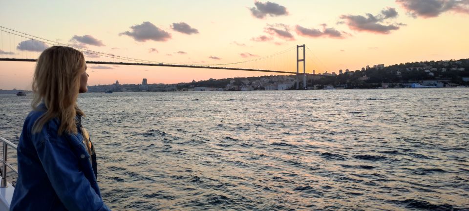 Istanbul: Bosphorus Sunset Cruise on Yacht with Live Guide - European side highlights: Dolmabahçe, Çırağan, Ortaköy, and the shoreline story