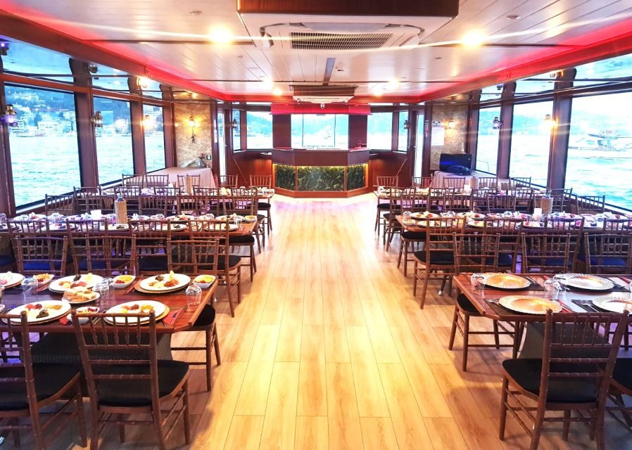 Istanbul: Bosphorus Sunset Cruise with Dinner - Dinner while the city lights up: buffet, sweet finish, and a DJ soundtrack