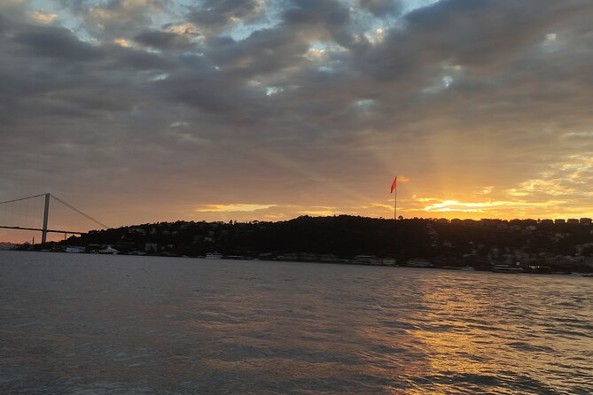 Istanbul Bosphorus Sunset Cruise with Wine on a Luxury Yacht - The bridge stretch: Bosphorus Bridge, Galata Bridge, Rumeli Fortress, and Fatih Sultan Mehmet Bridge