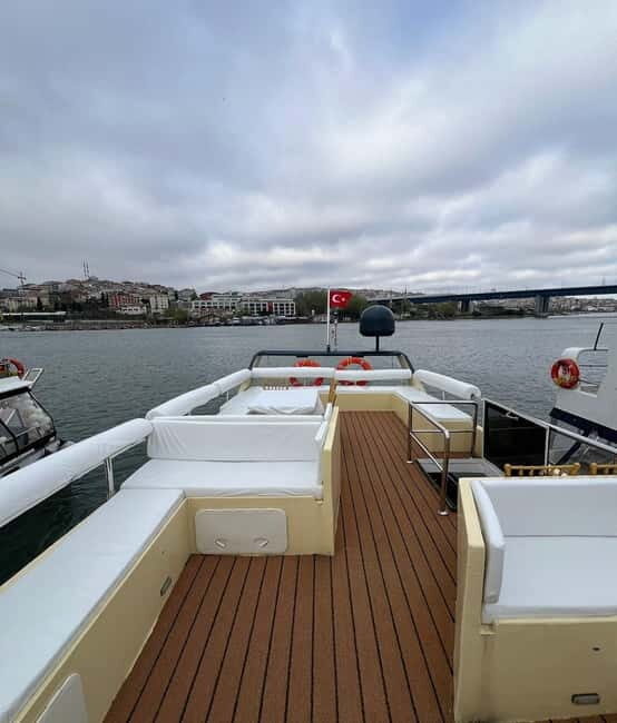 Istanbul: Sunset Bosphorus Yacht Cruise with A break on Asia - The Route: From Golden Horn Views to the Galata Bridge Area