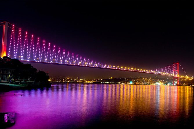 Luxury Bosphorus Dinner Cruise with Turkish Night Show - The night skyline tour: palaces, fortresses, and famous shoreline names