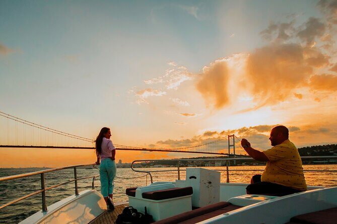 Luxury Sunset Yacht Cruise on the Bosphorus – Refresh & Relax - Asian side highlights: Beylerbeyi Palace, Kızkulesi, and the bridge crossing