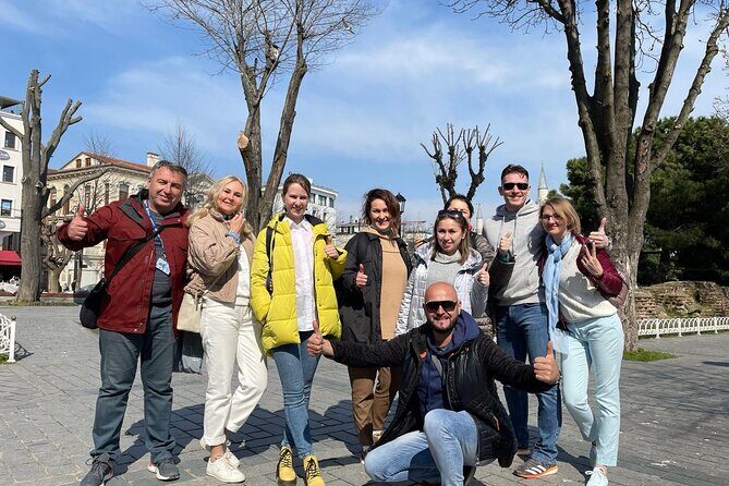 Skip line Old Town tour with Bosphorus Yacht Ride - Milion Stone: a small monument with big scale meaning
